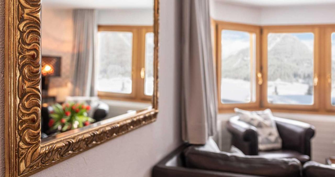 Seeblick Davos Bagian luar foto