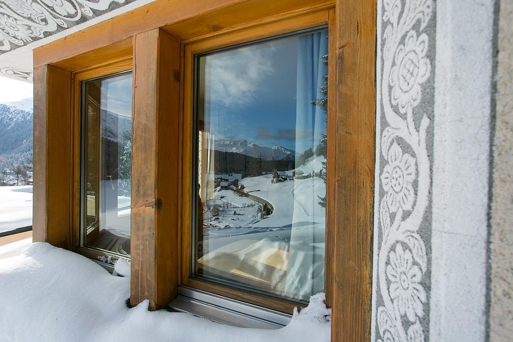 Seeblick Davos Bagian luar foto