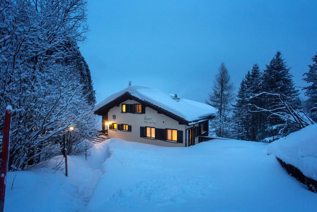 Seeblick Davos Bagian luar foto